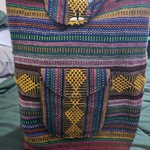 Colorful Striped Backpack